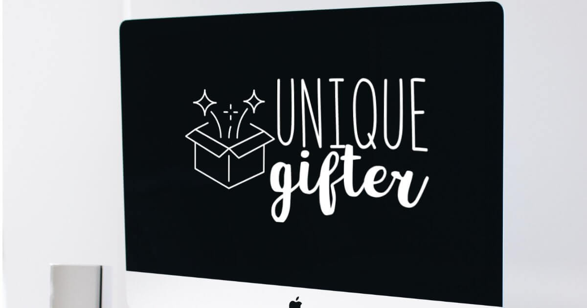 A new logo and home page for Unique Gifter feat im